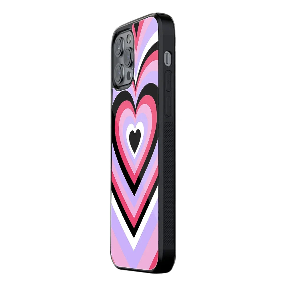 Y2K Pink Hearts Bubblegum Edition Phone Cover | Glass Case