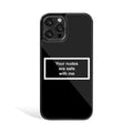 Your Nudes Are Safe With Me Black Phone Cover | Glass Case