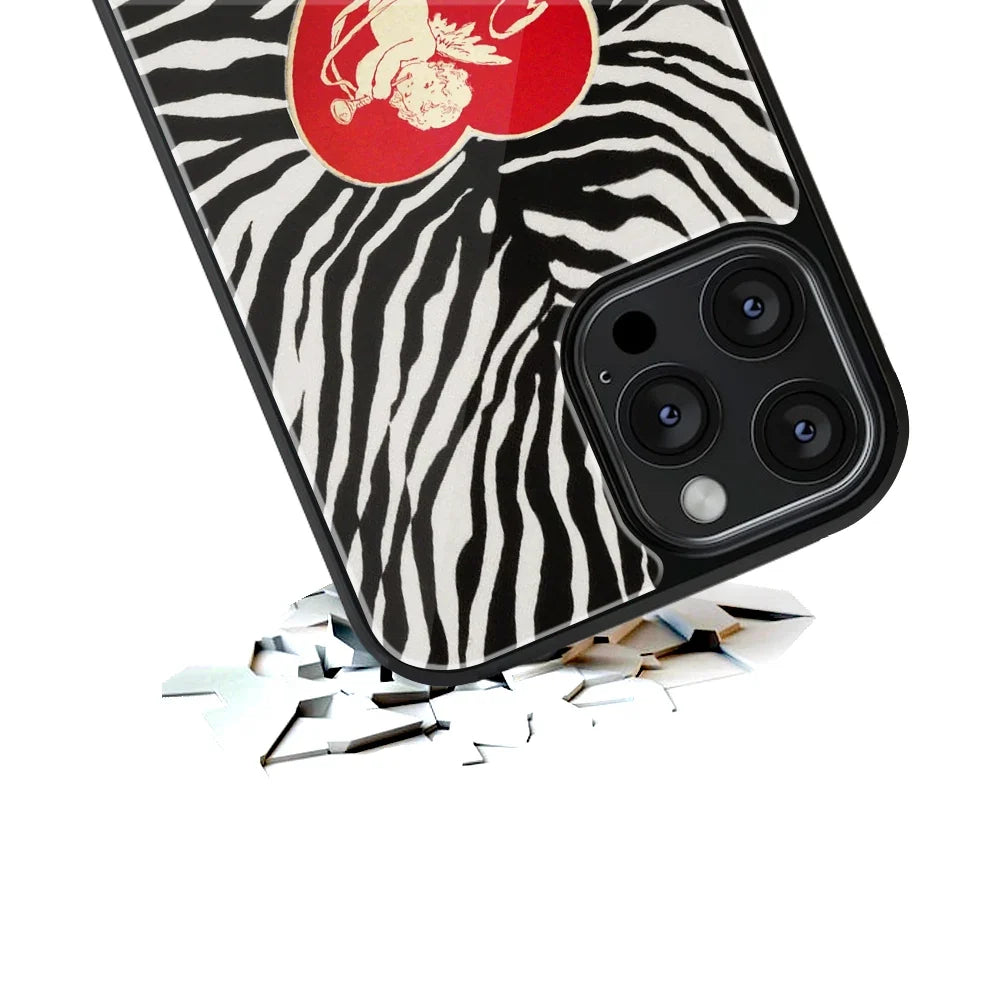 Zebra Crush Phone Cover | Glass Case